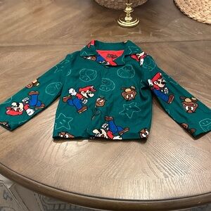 Nintendo Green Kids Pajama Top